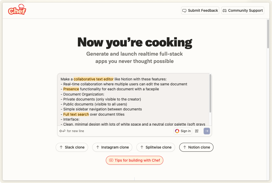 Chef Screenshot