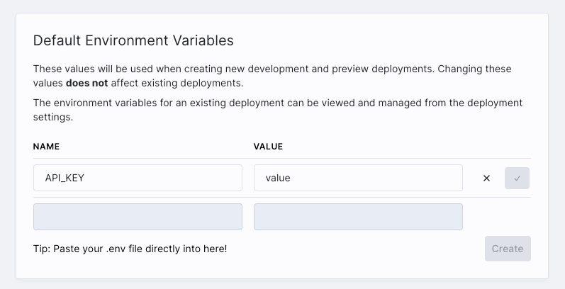 Environment Variables Convex Developer Hub