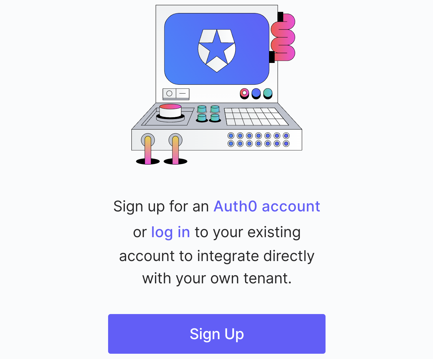 Sign up to Auth0